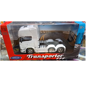 اسباب بازی ماشین فلزی اسکانیا سه محوره مقیاس 1:32 مدل WELLY Scania R730 V8_اسباب بازی